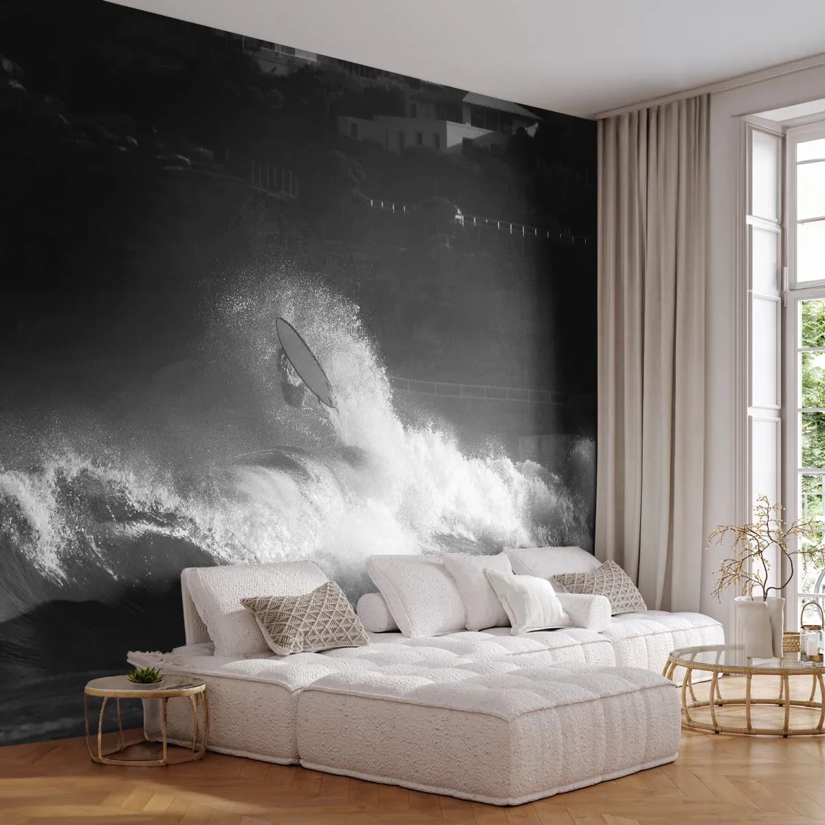 Öntapadós Fotótapéta Deluxe Sticker - Kihívás elfogadva! - Szörfözés, Hullám, Vízi sportok - 250x175 cm
