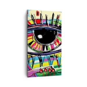 Vászonkép - Színes szem - színes lélek - 45x80 cm
