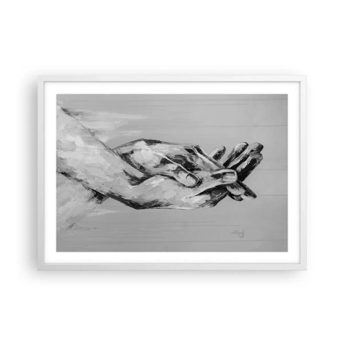 Poszter fekete keretben - Kezdet… - 70x50 cm