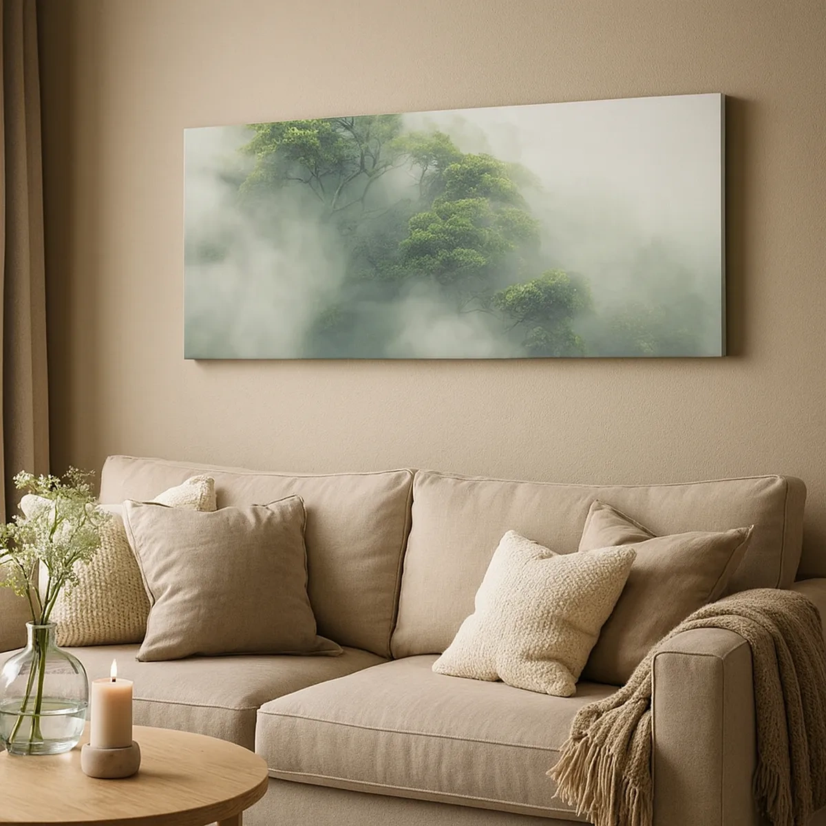 Vászonkép - Ködbe burkolózva - 30x30 cm