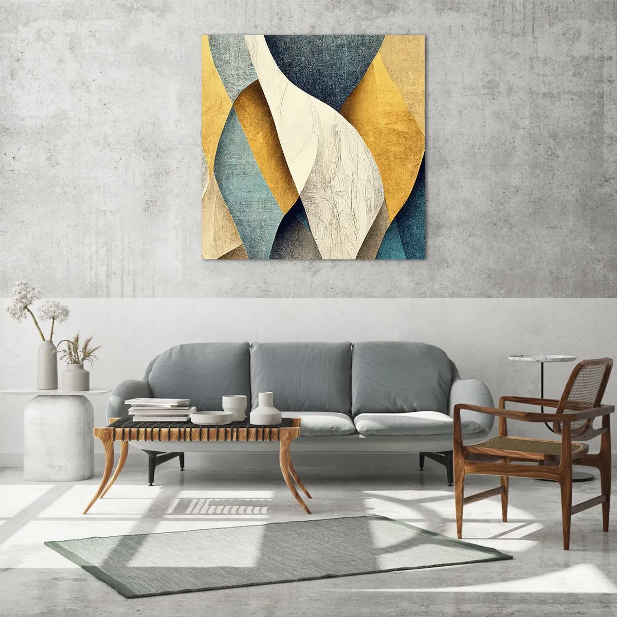 Üveg kép - Ritmus és hullámzás - 50x50 cm