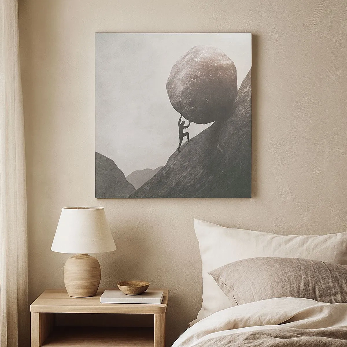 Vászonkép - Hiszek minden remény ellenére  - 30x30 cm