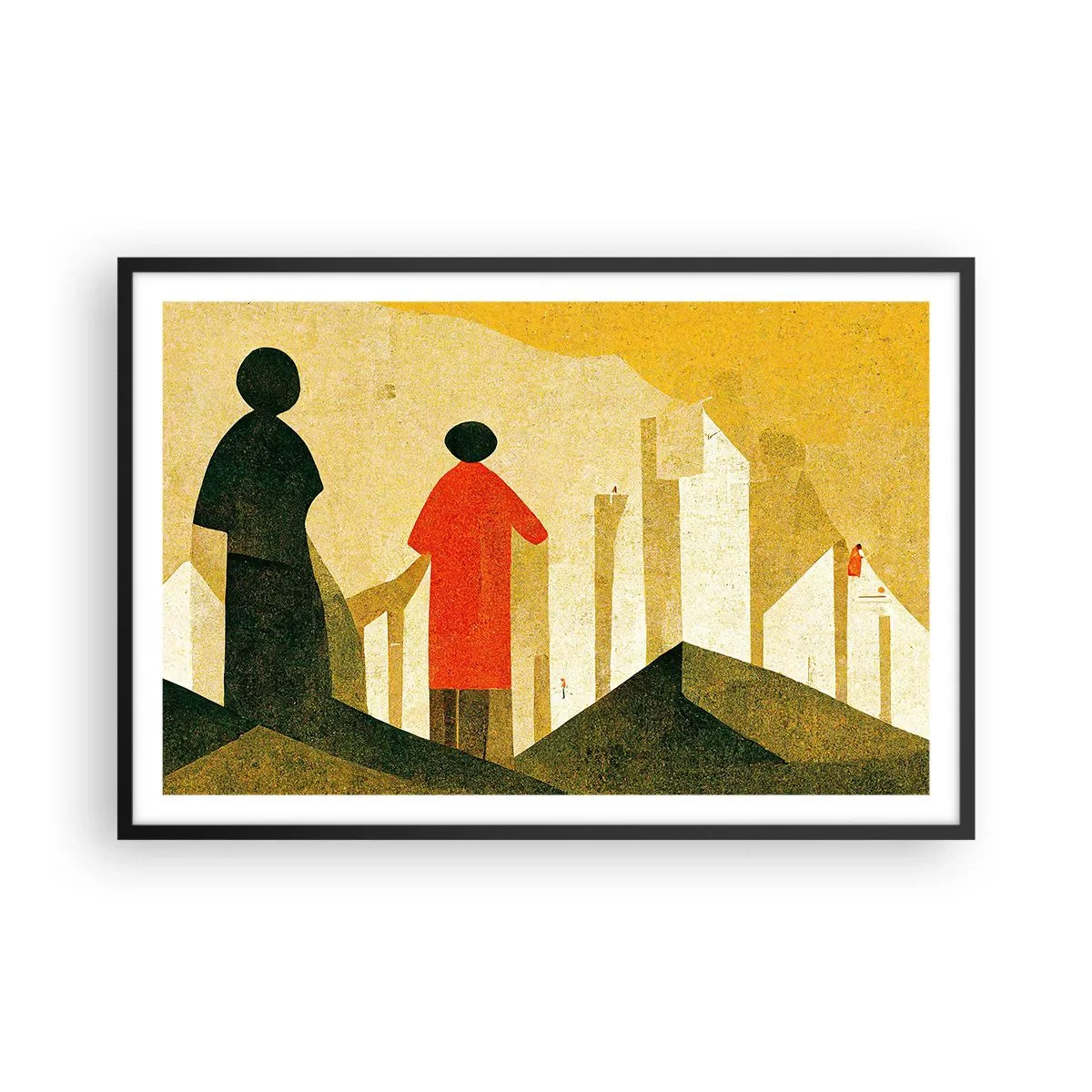 Poszter fehér keretben - Még messze van - 91x61 cm