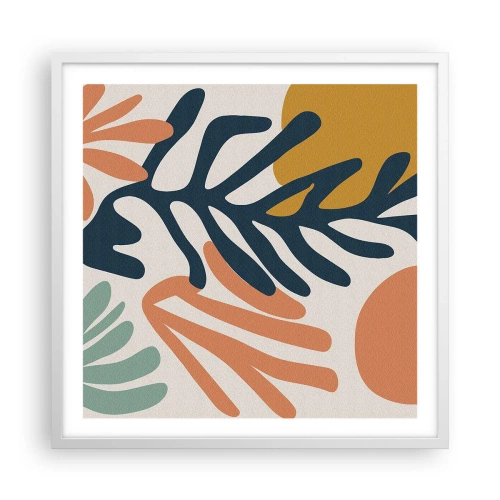 Poszter fekete keretben - Koralltengerek - 60x60 cm