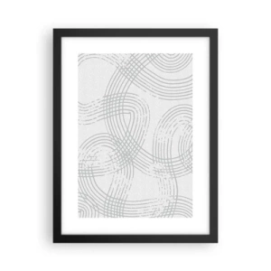 Poszter fehér keretben - Nincs egyenes út - 30x40 cm