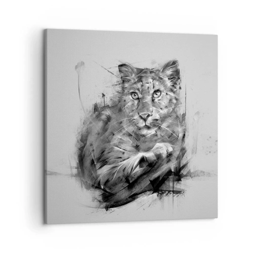 Vászonkép - Igen, figyelmesen hallgatok - 50x50 cm