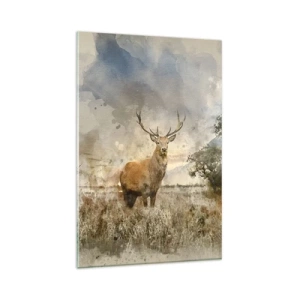 Üveg kép - Becsület – erő – méltóság - 80x120 cm