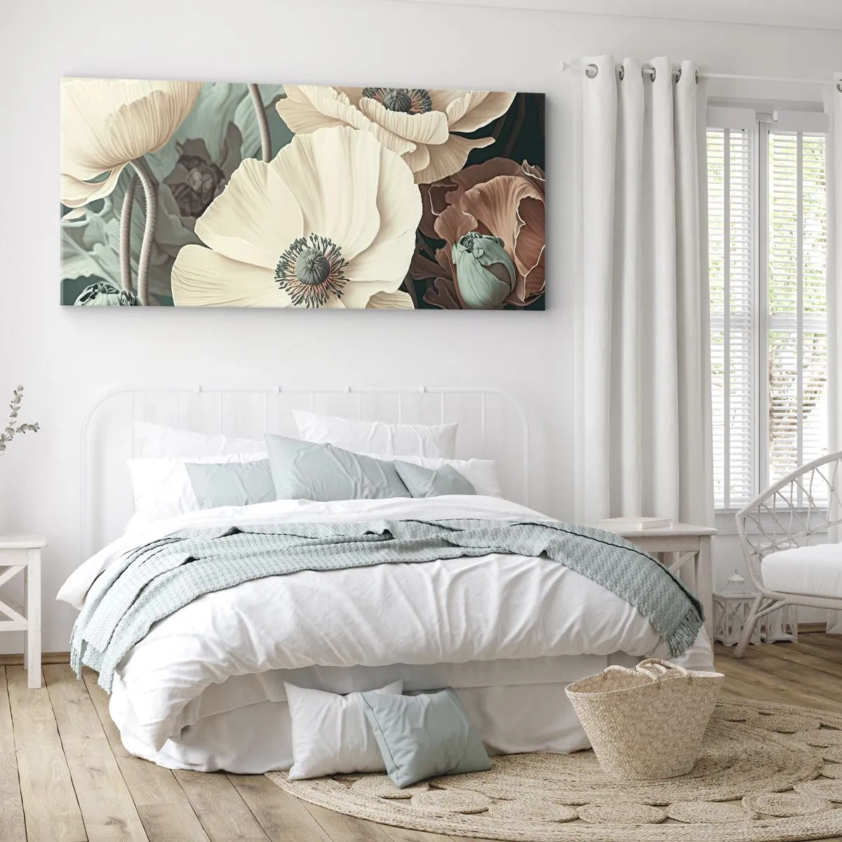 Vászonkép - Pipacsok suttogása - 120x50 cm