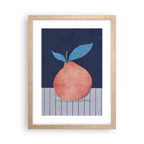 Poszter világos tölgy keretben - Domborúság és sík - 30x40 cm