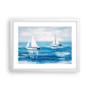 Poszter fekete keretben - Egy barátoddal az oldaladon - 40x30 cm