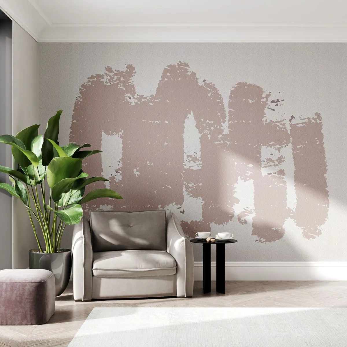 Fotótapéta Premium Sand - Absztrakció lágy rózsaszínben - Absztrakció, Üres, Minimalizmus - 100x70 cm