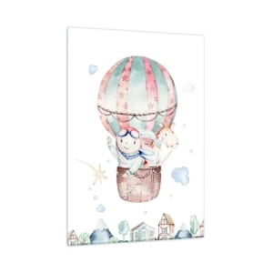 Üveg kép - Nemsokára visszajövünk! - 50x70 cm