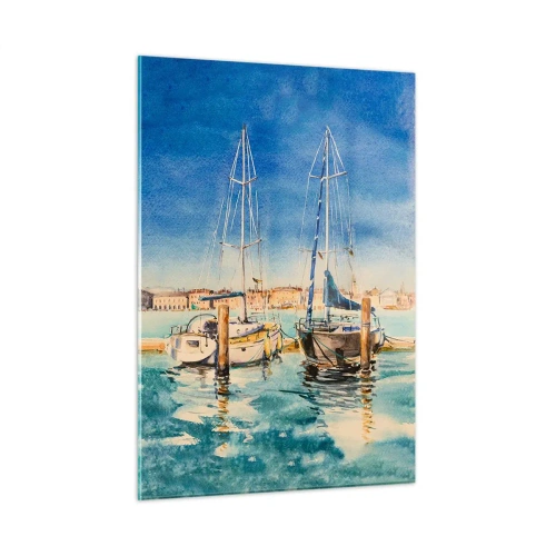 Üveg kép - Napos lagúna - 50x70 cm