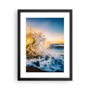 Poszter fehér keretben - Játék a homokban - 30x40 cm