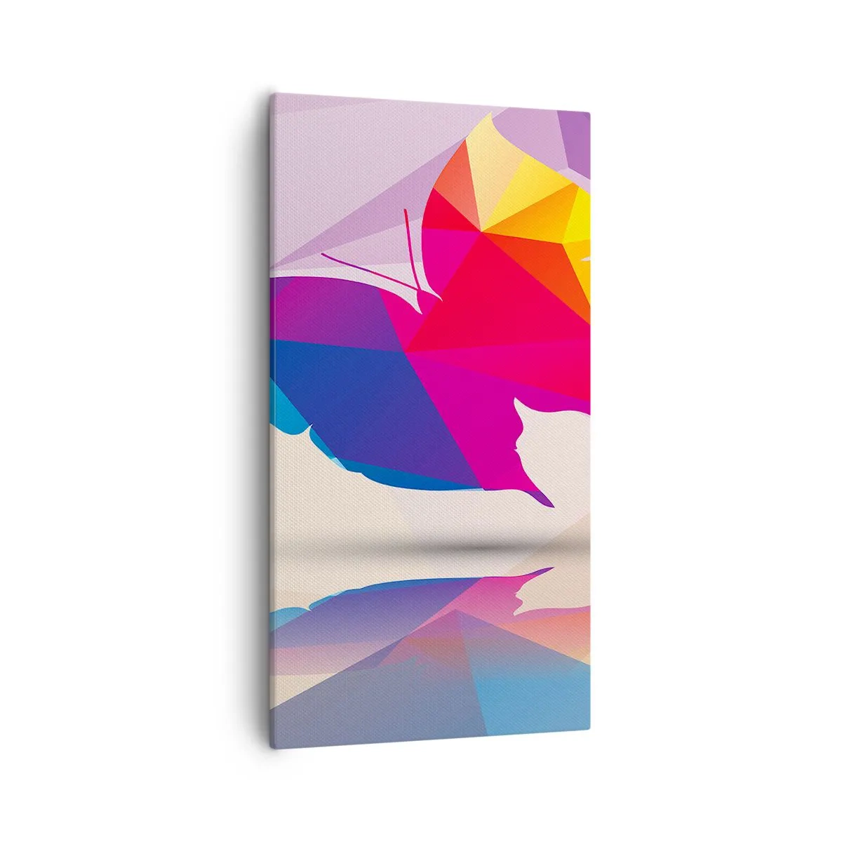 Vászonkép - Szivárvány pillangó - 55x100 cm