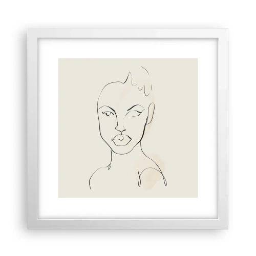 Poszter fekete keretben - Az érzékiség körvonala - 30x30 cm