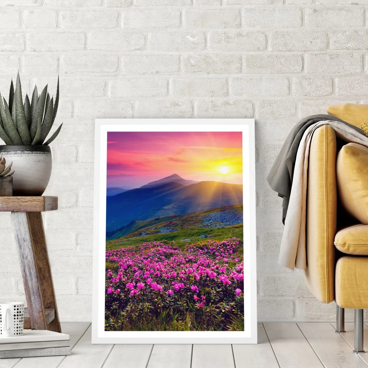 Poszter fekete keretben - … És körülötte hegyi fenyő és gyógynövények illata - 40x50 cm