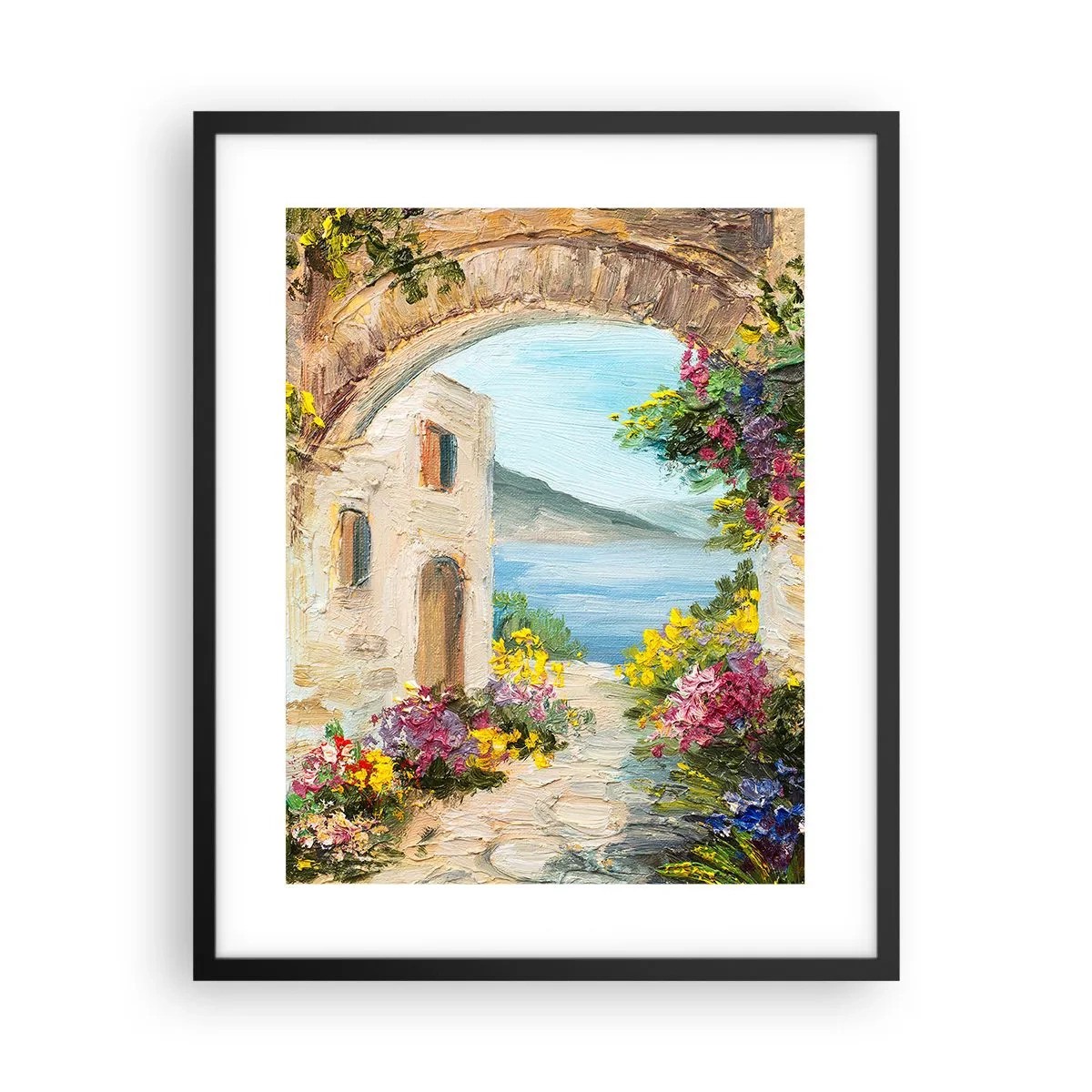 Poszter fehér keretben - Egy tengerparti vidék varázsa - 40x50 cm