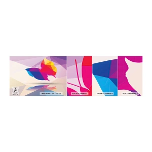 Fotótapéta Minta Öntapadós Deluxe Sticker - Szivárvány pillangó - Rovarok, Pillangó, Geometriai ábra - 100x30 cm
