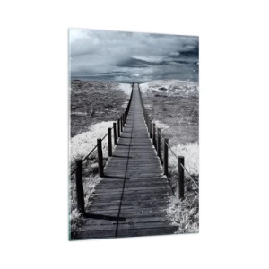 Üveg kép - Közvetlenül a tengerparton - 70x100 cm