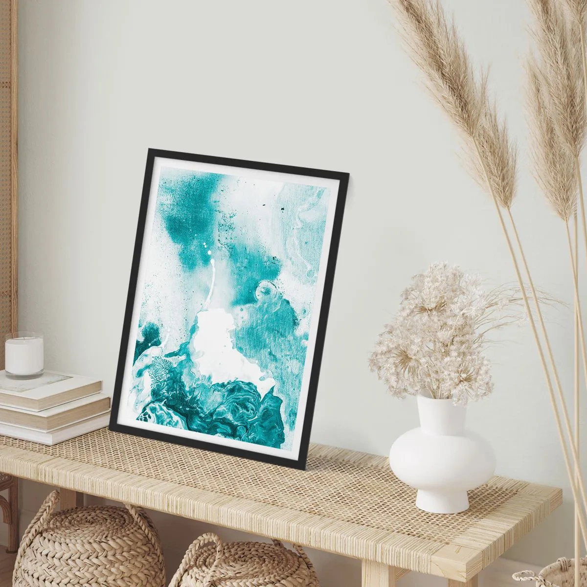 Poszter fehér keretben - Kék holtágai - 40x50 cm