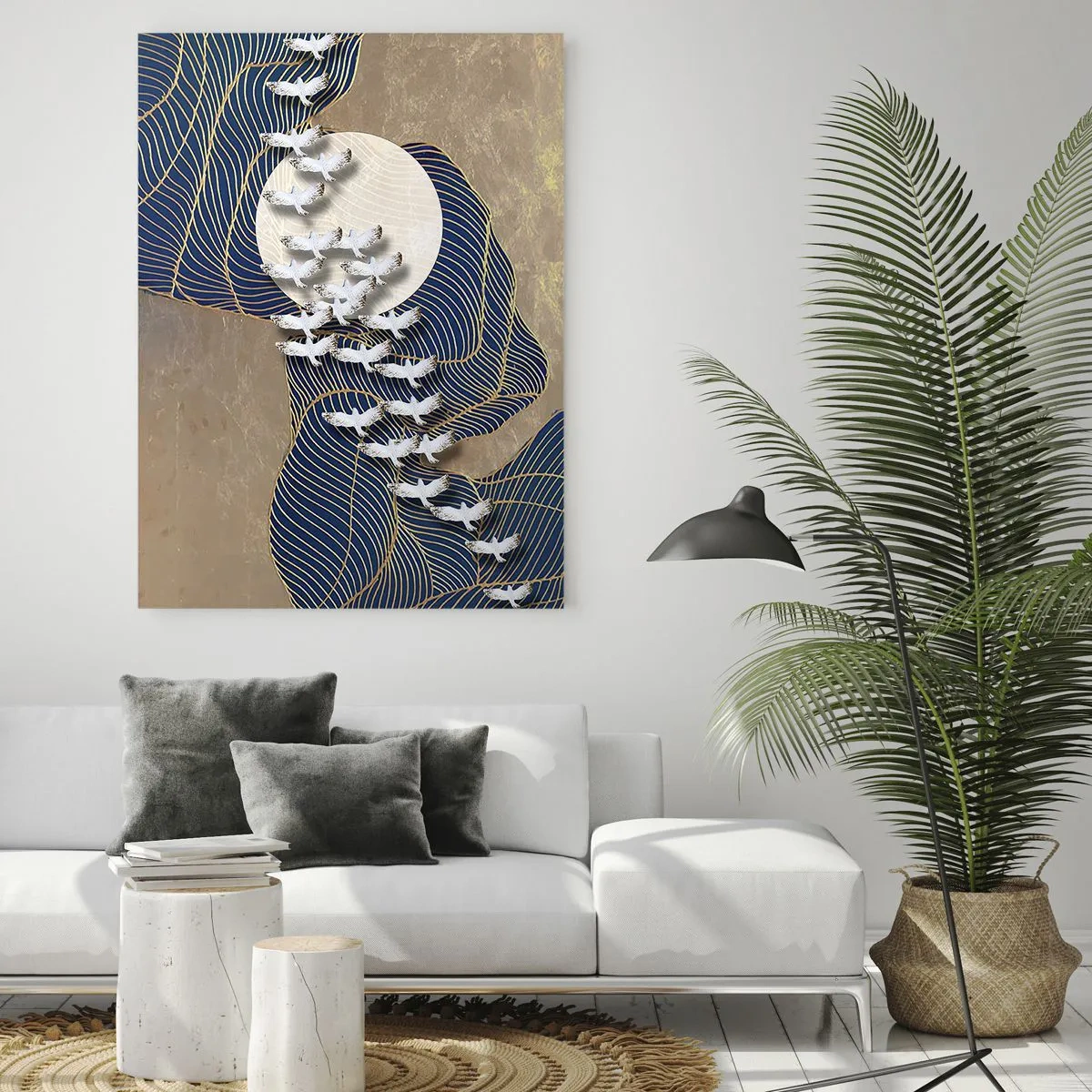 Üveg kép - Szabadság, vándorlás, közösség - 50x70 cm
