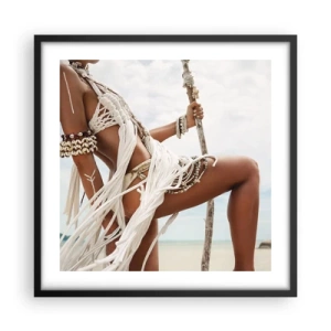 Poszter fehér keretben - A nap papnője - 50x50 cm