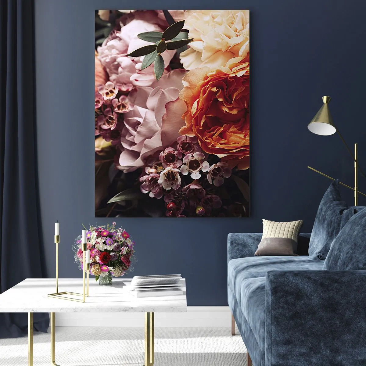Üveg kép - Szépségbe burkolózva - 70x100 cm