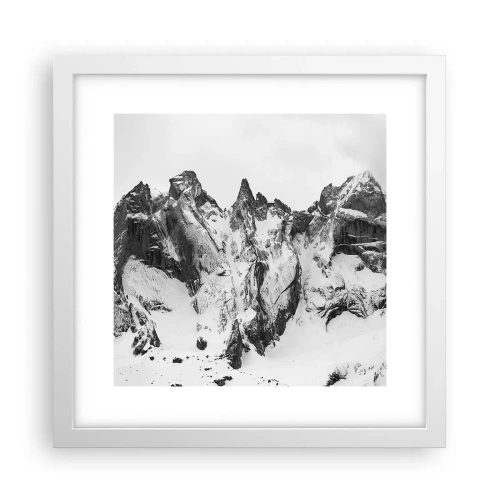 Poszter fekete keretben - Rémes gránit hegygerinc - 30x30 cm