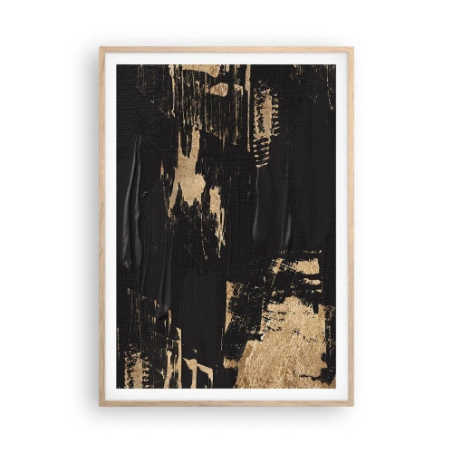 Poszter világos tölgy keretben - Az érintés nyoma - 70x100 cm