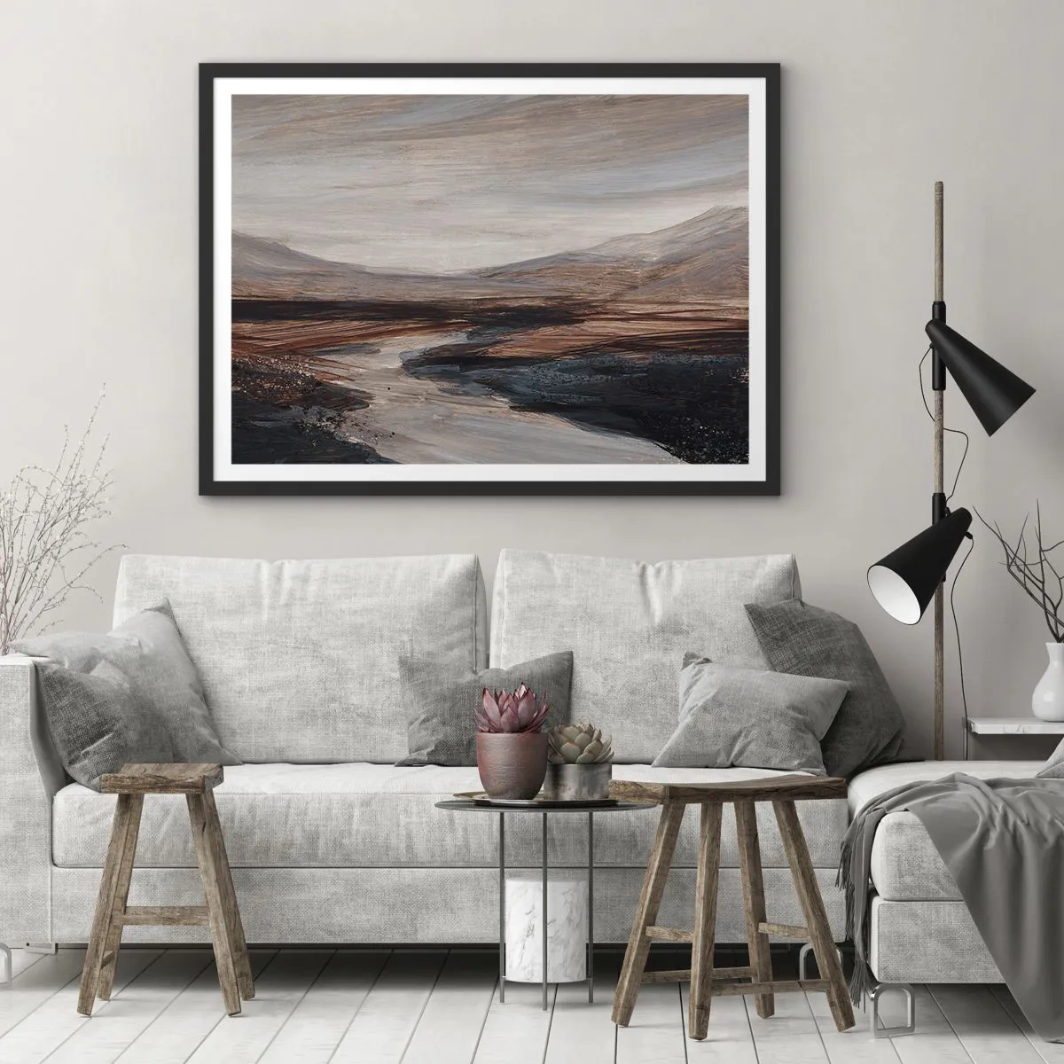 Poszter fehér keretben - Békés völgy - 70x50 cm
