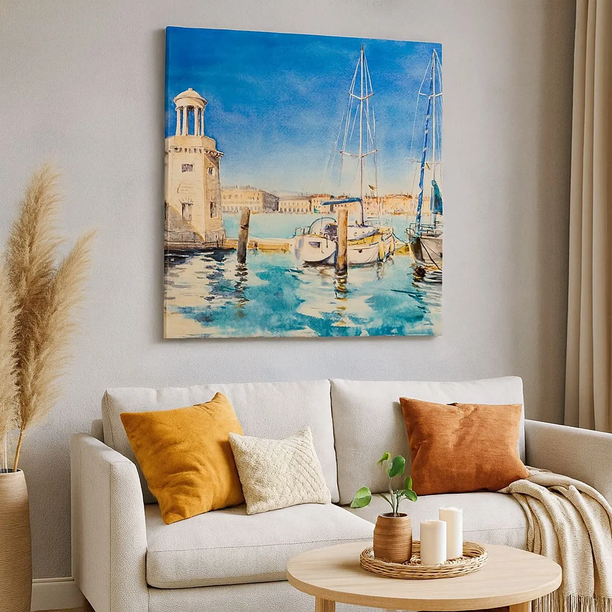 Vászonkép - Napos lagúna - 30x30 cm