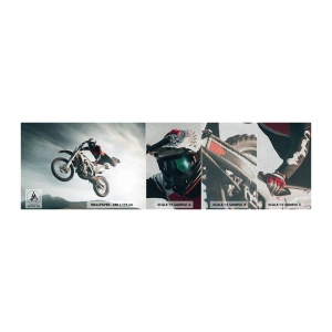 Fotótapéta Minta Premium Sand - Nincs szórakozás kockázat nélkül - Motocross, Motorkerékpár, Motorkerékpáros - 100x30 cm