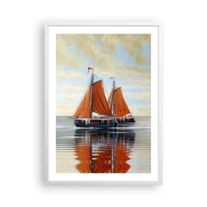 Poszter fekete keretben - Hé, vitorla, tengerész… - 50x70 cm