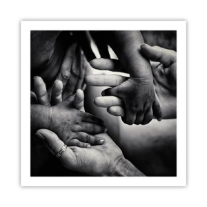 Poszter - Embernek lenni - 60x60 cm