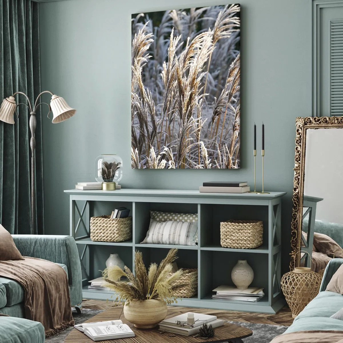 Vászonkép - Zúzmarába öltözött - 65x120 cm