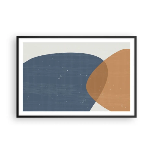 Poszter fehér keretben - Oválisok és hatások - 91x61 cm