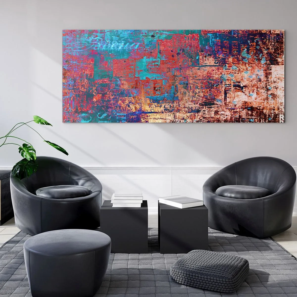 Üveg kép - Emlékezés és feledés - 90x30 cm