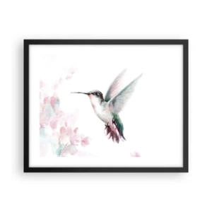 Poszter fehér keretben - Reptében lefagyva - 50x40 cm