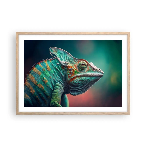 Poszter világos tölgy keretben - Látsz engem? Nem jó... - 70x50 cm