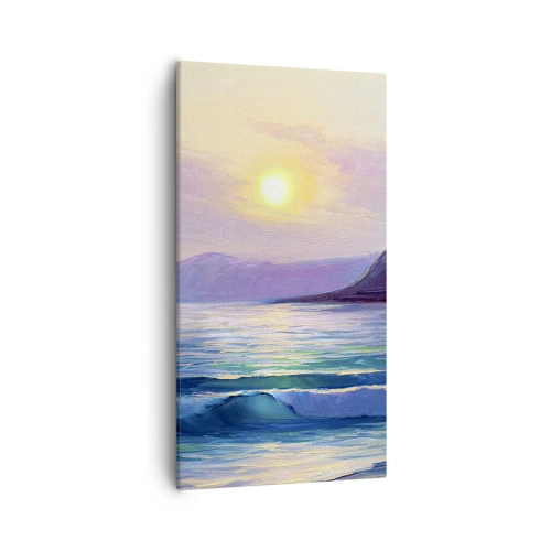 Vászonkép - Víz és levegő kristály - 55x100 cm