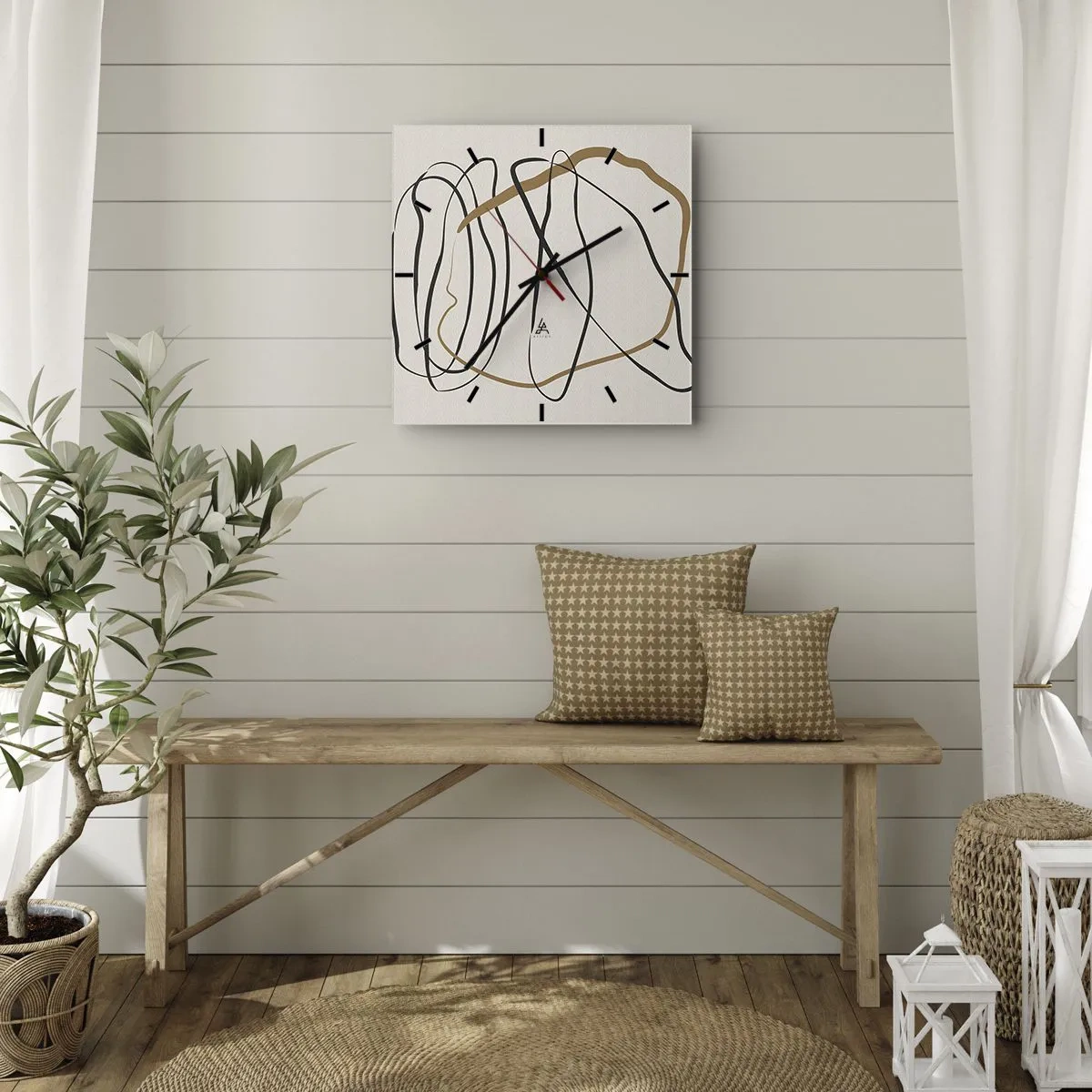 Falióra, Óra - Kompozíció - birtokló tánc - 40x40 cm