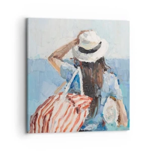 Vászonkép - Üdvözöljük a nyaraláson - 70x70 cm