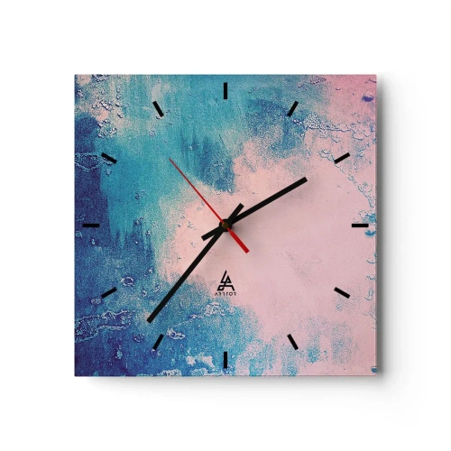 Falióra, Óra - Kék ölelések - 40x40 cm