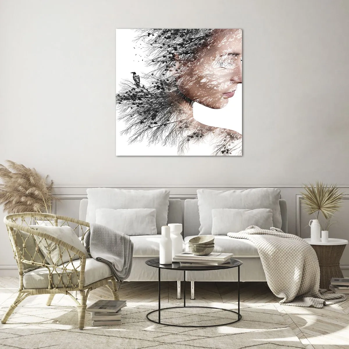 Üveg kép - Az erdő szelleme - 60x60 cm