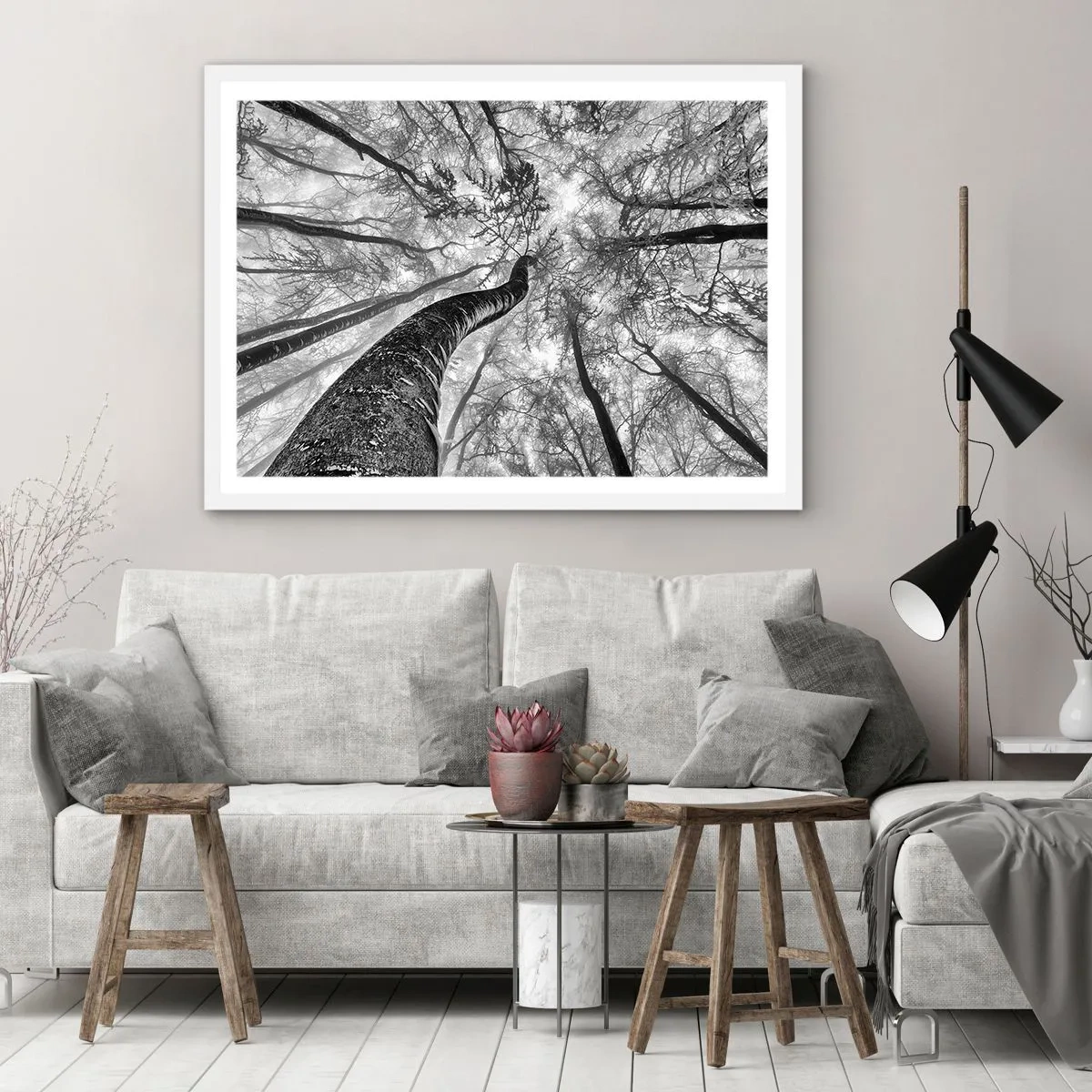 Poszter fekete keretben - Verseny a fény felé - 100x70 cm