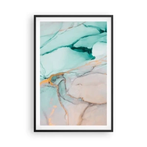 Poszter fehér keretben - Formák és színek tánca - 61x91 cm