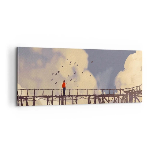 Vászonkép - Kék vágy - 100x40 cm