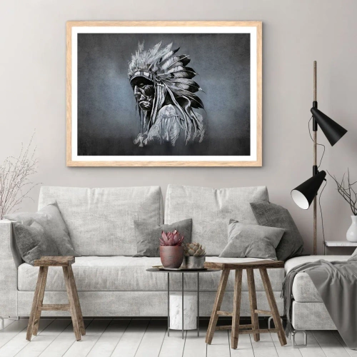 Poszter világos tölgy keretben - Vissza a gyökerekhez - 70x50 cm