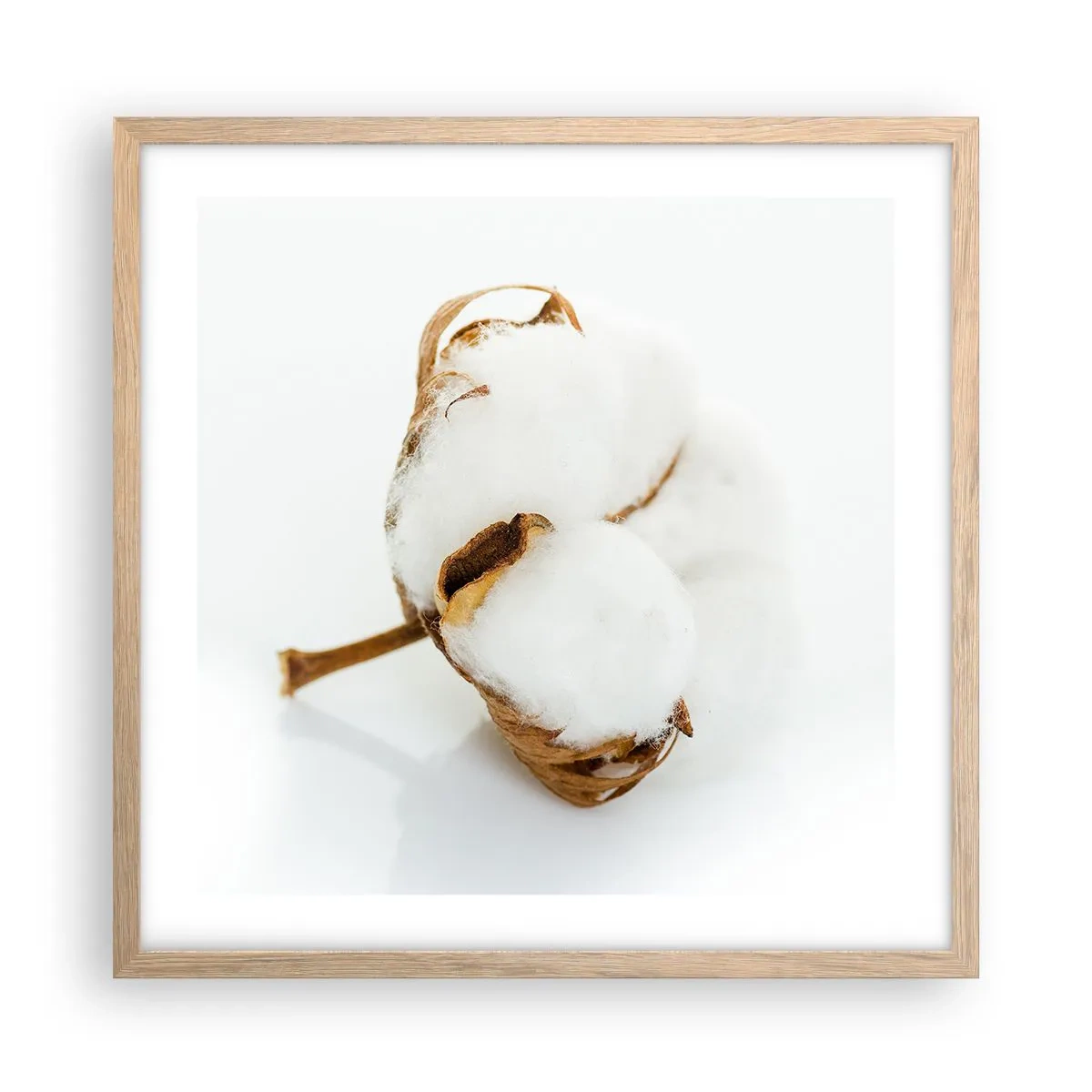 Poszter világos tölgy keretben - Lágy természetű - 50x50 cm